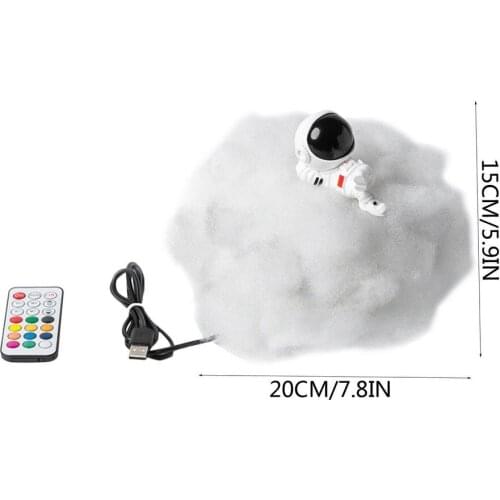 New Special LED Colorful Clouds Astronaut Lamp With Rainbow Effect As Childrens Night Light Creative Gift Novel