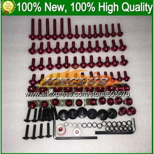 Fairing bolts full screw kit For KAWASAKI NINJA ZX6R 09 10 11 12 ZX-6R 6 R ZX 6R 2009 2010 2011 2012 CL34 Nuts bolt screws Nut