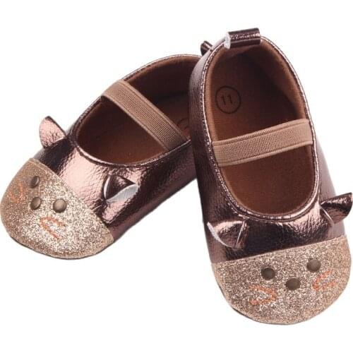 New Arrival Baby Girls Shoes Cute Animal Mouse First Walkers Newborn Wedding Party Princess Childrens Girl Shoes For 0-18M