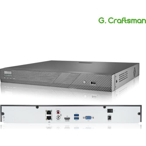 32ch 4K NVR Register H.265 Onvif Network Video Recorder 2 HDD 24/7 Recording IP Camera Onvif P2P for System Guard Viewer Mac