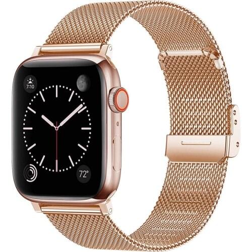 Bands for Apple Watch Band 38mm 40mm 42mm 44mm Stainless Steel Mesh Strap Bracelet for iWatch Series 6/5/4/3/2/1/SE Wristbelt