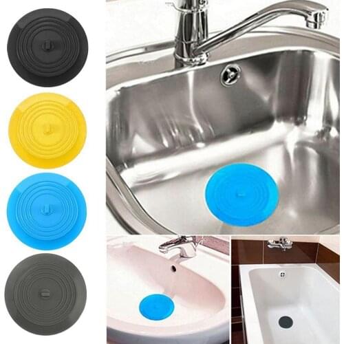 15cm Silicone Bathtub Stopper Leakage-proof Drain Cover Sink Hair Stopper Tub Flat Plug Stopper Bathroom Accessories