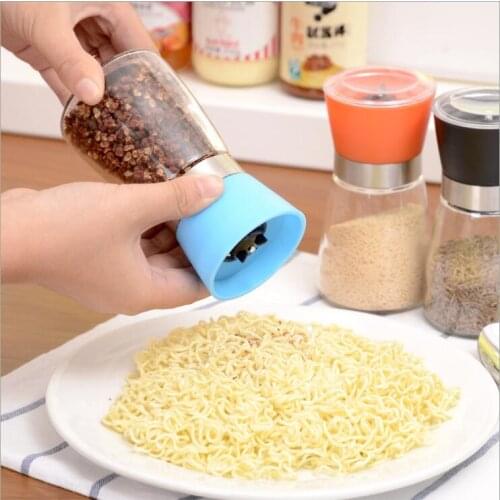 Glass Salt pepper mill Grinder Spice Sauce Mill Grind Stick kitchenware Kitchen tool Cooking tools Kitchen glass caster ST05