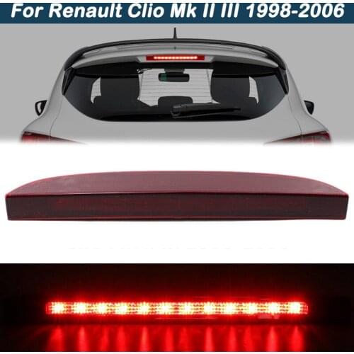 3Rd Rear Third Brake Light Stop Lamp For Renault Clio Mk II III 1998-2000-2003-2006 Rear High Level Stop Light Brake Car LED