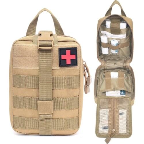 Utility Medical First Aid Pouch Tactical Molle EDC Bag Outdoor Sports Travel Camping EMT Survival Bag Hunting Emergency Kit Pack