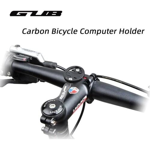 GUB Carbon Fiber Stem Mount for Garmin Cateye Bryton Series Computer Holder Electronic Derailleur Mounter 15g