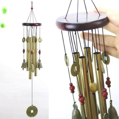 Antique Outdoor Living Wind Chimes Yard Garden Tubes Bells Copper Windchime Wall Hanging Home Decor Decoration wind chimes