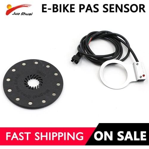 High Quality Electric Bike Pedal Assist Sensor 12 Magnets Connect Motor Assemble Crank PAS E-Bike Speed Gear Conversion Kit