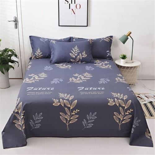 1pc Flat Sheets Bed Sheet Bedding Cover protector For Double King Queen Bed Linens (No Pillowcase)