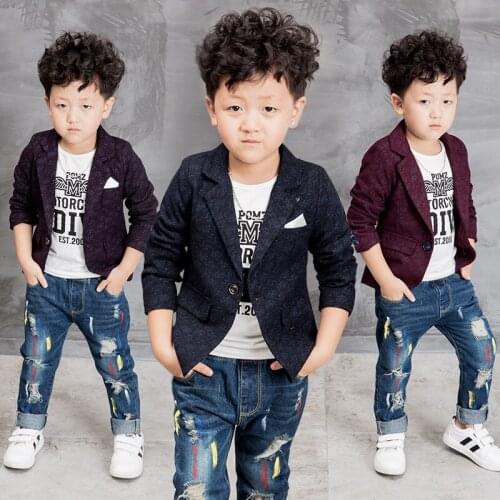 2016 Autumn children kids boys coats for infantis boy coat blazer casual jackets children outerwear kids boys jackets 3-10Y