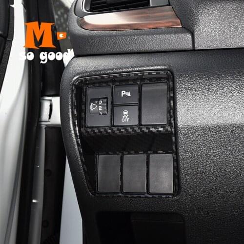 2017 for Honda CR-V CRV Car Left Control Headlight adjustment Panel Cover Trim ABS Carbon Fibre Car Styling Accessories 1pcs