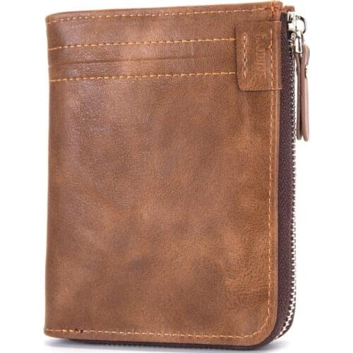 2019 Fashion PU Leather Men Wallet Retro Mens Wallet Slim Business Short Section Clutch Big Capacity Coin Purse Card Holder Doka