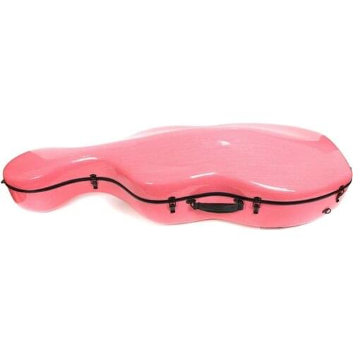 4/4 Pink Cello Case Mixed Carbon Fiber Strong Light Carry Cello Box 4.2kg