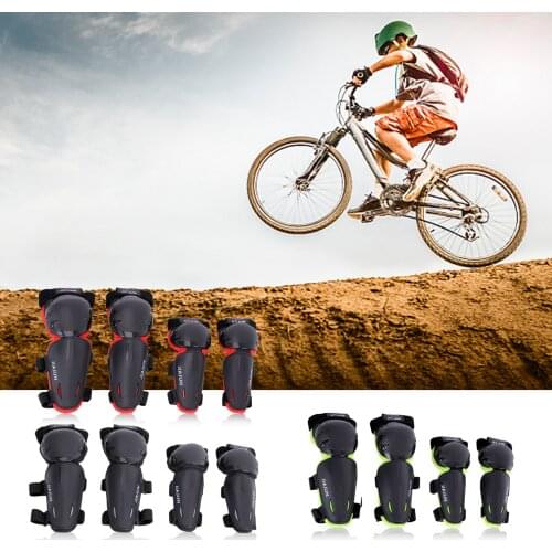 4pcs Knee Pads Elbow Pads Elbow Knee Guards Protective Gear for Kids Outdoor Sport Cycling Skating Skiing Skateboarding