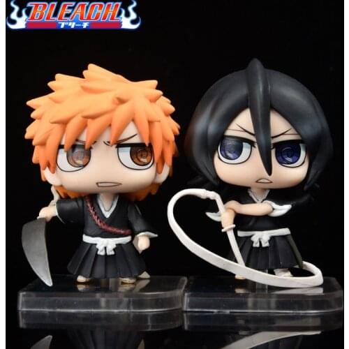 KUCHIKI RUKIA Anime Figure Bleach 8cm PVC Kurosaki Ichigo Action Figurine Manga Collection Statue Model Toys