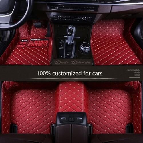 Car Floor Mats For Toyota Hilux 2020 2019 2018 2017 2016 2015 2014 2013 2012 2011 2010 2009 Custom Leather Carpets Cover Rug