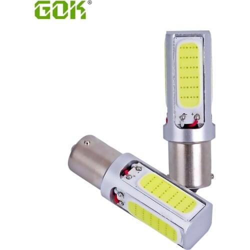 50Pcs/lot P21W S25 1156 led cob BA15S 20W COB Car Led Turn Parking Backup Light Stop Light External Light Reverse lamp