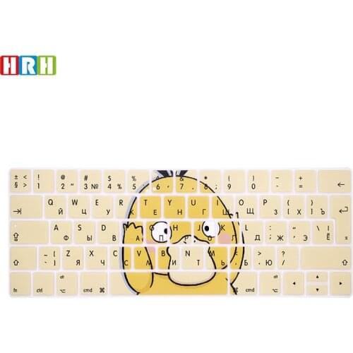 HRH Painted design Russian Keyboard Skin for MacBook Pro New 13"Pro with Touch Bar A2159 A1706 A1989 Pro 15.4"Pro A1707 A1990