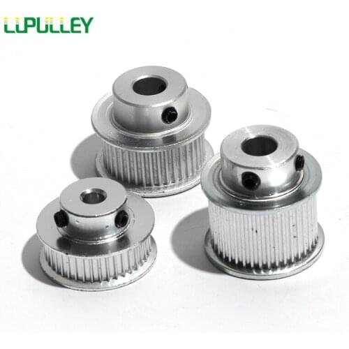 LUPULLEY S2M 50T Timing Belt Pulley Bore 5/6/6.35/7/8/10/12mm 50Teeth Stepper Synchronous Pulley Wheel With Belt Width 7/11mm