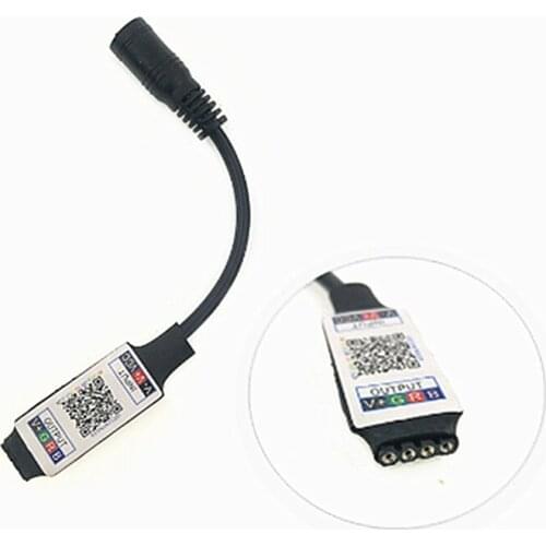 Mini RGB Bluetooth Controller DC 5V 12V 24V Music Bluetooth LED Controller Light Strip Controller For RGB LED Strip