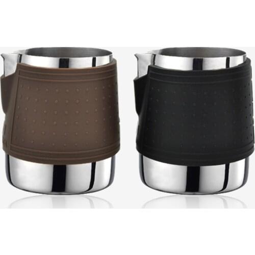 Milk Pitcher 350ml Stainless Steel Cup Coffee Frothing Milk Jug Art Coffee Craft Latte Cup Barista Pitcher Coffee Accessories