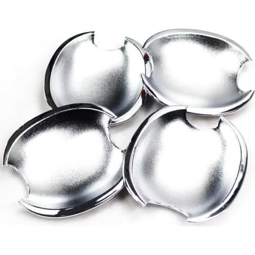 FUNDUOO For VW Polo 2010 2011 2012 2013 2014 2015 2016 2017 High Quality Chrome Car Door Handle Cover Cup Bowl Trim Overlays