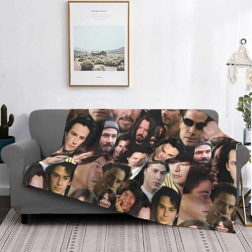 Keanu New Selling Custom Print Flannel Soft Blanket Keanu Reeves Keanu Reeves Kere Boy Man Noe John Wick John Tumblr Fan Cute