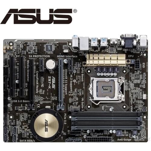 Original motherboard for for ASUS Z97-K DDR3 LGA 1150 USB2.0 USB3.0 boards 32GB Z97 Desktop motherborad