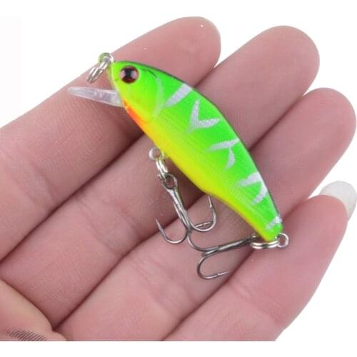 1PCS Minnow Fishing Lure 55mm 3.4g Topwater Hard Bait Wobbler Jig Bait Crankbait Carp Striped bass Pesca Fishing tackle SwimBait