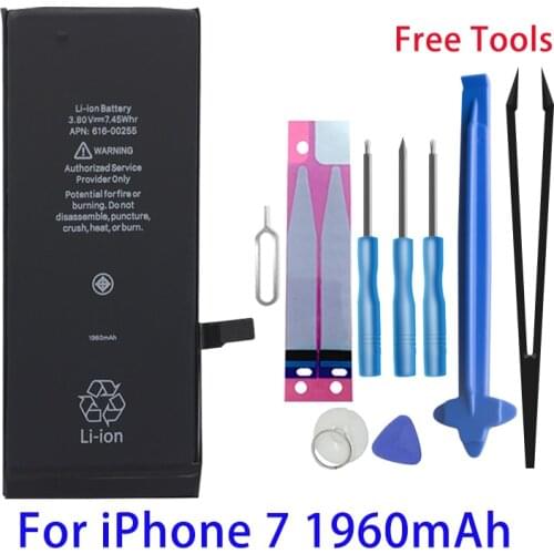Runtianjin Replacement mobile phone battery for iPhone 7 7G 1960mAh High Capacity Bateries Free Tools