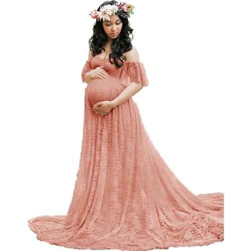 Sexy Maternity Dresses For Photo Shoot Chiffon Pregnancy Dress Photography Prop Maxi Gown Dresses For Pregnant Women Clothes