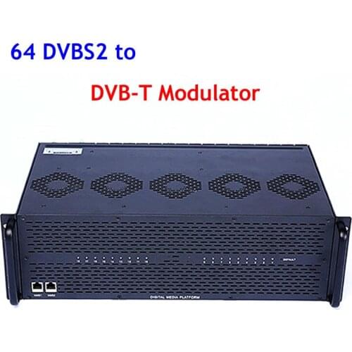 DVB-S2 to RF modulator DVB-T 64 DVB-S2 Input to DVB-T Modulator converter TrS