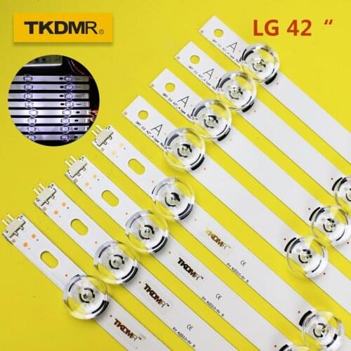New 8pcs/set LED strip Replacement for LG LC420DUE 42LB5500 42LB5800 42LB560 INNOTEK DRT 3.0 42 inch A B 6916L-1710B 6916L-1709B