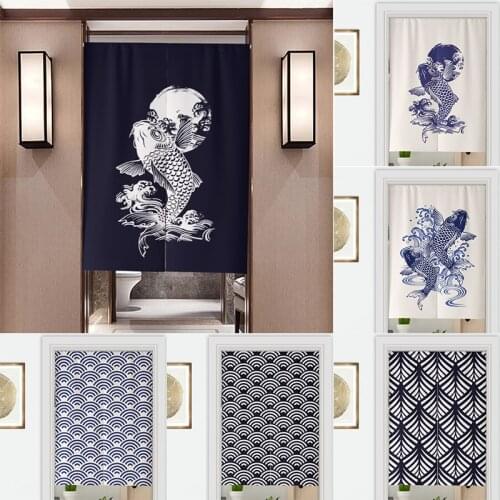 Fabric Partition Bedroom Bathroom Door Curtain Half Panel Tube Blackout Curtain Home Decor