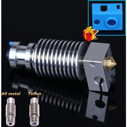 All Metal Heatsink V6 Hotend J-head Heat Breaking Block Volcano Heatsink Hotend For E3D Hotend For PT100 titan extruder