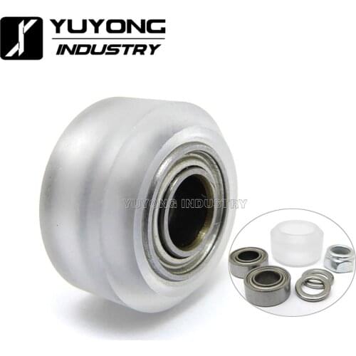 High precision CNC clear Polycarbonate Xtreme Mini v wheel Component for V-slot linear rail,C-Beam Rail,3D printer parts
