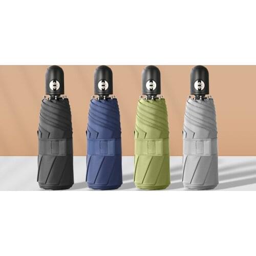 Automatic five-folding umbrella sun umbrella female sunscreen anti-ultraviolet sunshade small pocket dual-use umbrella