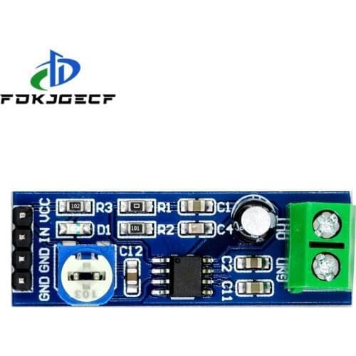 10pcs LM386 audio power amplifier module 200 times gain amplifier board mono power amplifier 5V-12V Input