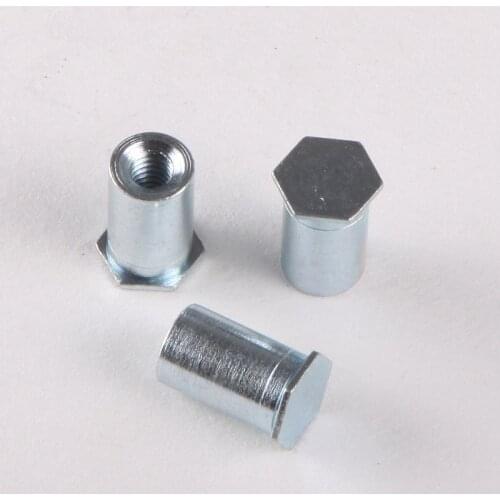 10PCS Cheap Blind Hole Pressure Riveting Stud Pressure Riveting Nut Column Pressure Riveting Pieces M5 * 14