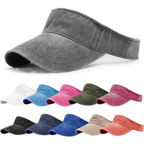 SHUJIN2021 Spring New Visor Hat Summer Womens Golf Sun Hat Baseball Caps Adjustable Size Beanies Beach Empty Top Cap Sports Cap