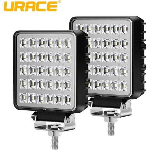 URACE 4" 5-Row 72w LED Light Bar 12V 24V Flood Beams LED Work Light For Jeep ATV SUV 4WD 4x4 Truck Tractor Motorcycle Fog Light
