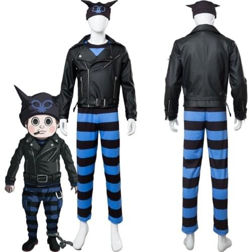 Danganronpa V3: Killing Harmony Ryoma Ryouma Hoshi Cosplay Costume Suit Knit Hat Adult Halloween Carnival Costumes