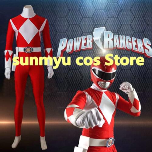 Kyoryu Sentai Zyuranger Geki Red Tyranno Ranger Tirano Renja Cosplay Costume,Custom Size Halloween
