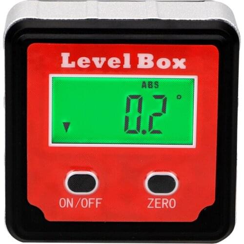 NICEYARD with Magnet Base Precision Digital Protractor Inclinometer Level Box Digital Angle Finder Level Box