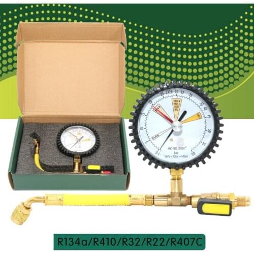 New Cold storage Air Conditioning Refrigeration Test Nitrogen detection gauge Refrigerant Table for R134a, R22, R410,R32, R407C