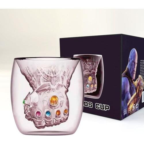 Gauntlet Thanos cosplay prop Glass Cup Beer Juice Cocktail superhero party