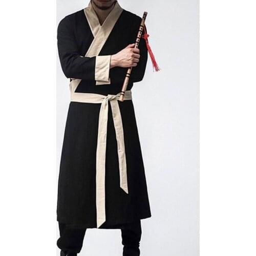 Traditional chinese clothing for men male overcoat outerwear oriental winter trench coat men trenchcoat clothes 2018 TA321