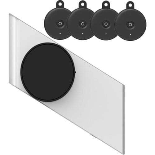 Silver Sherlock S3 Smart Lock Home Keyless Lock Easy to Attach Smart Electronic Lock Wireless App Phone Control With 4Pc Keys