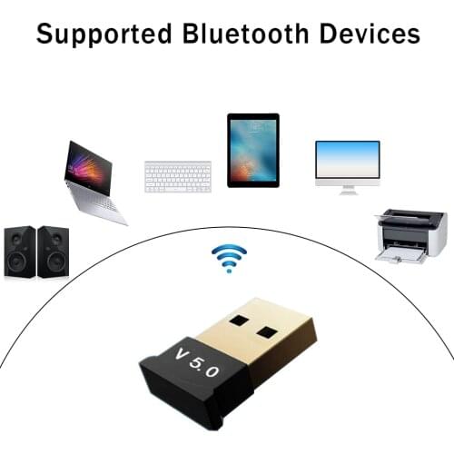 USB Bluetooth-compatible 5.0 Adapter Transmitter Receiver Audio Bluetooth Dongle Wireless USB Adapter for Computer PC Laptop c