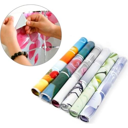 Humidity resistant removable Kitchen Wallpaper Foil Wall Sticker Back splash Cover Waterproof Sticky Paper